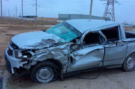 В Актау по дороге на Каламкас произошли две автомобильные аварии