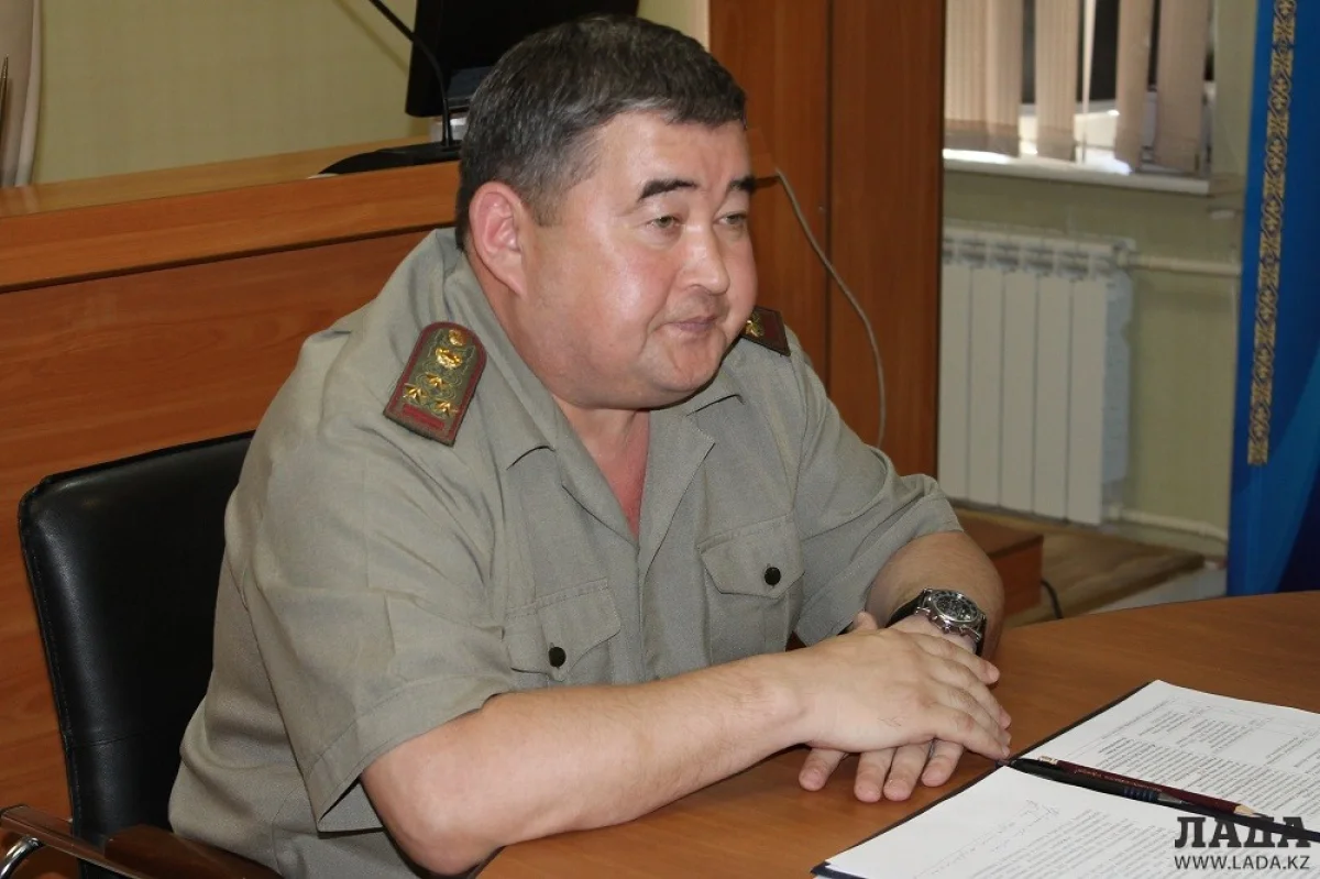 Глава ДЧС Мангистау Куанар Базарбаев. Фото автора