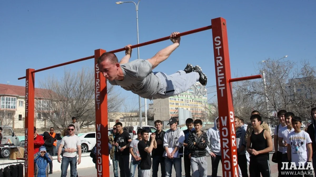 Соревнования по street workout в Актау