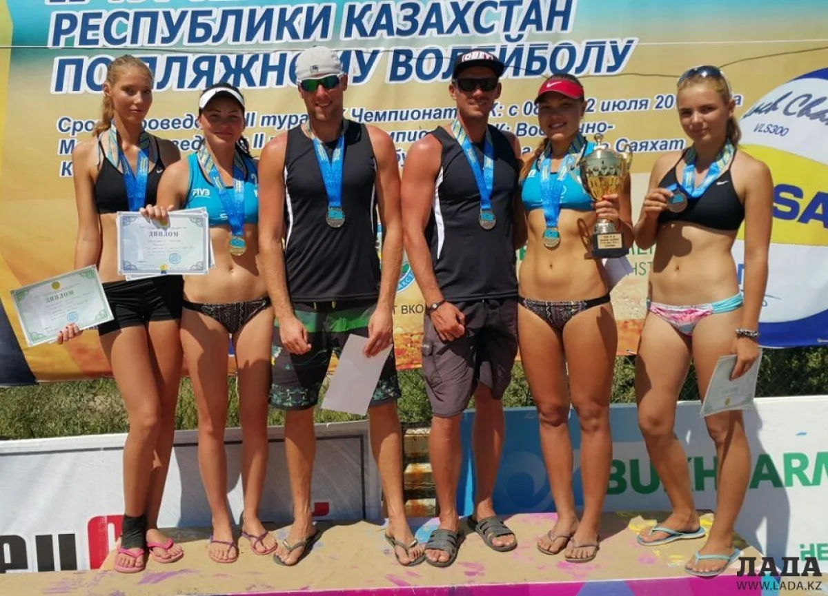 Воспитанники Актауской школы волейбола. Фото предоставил Андрей Рюхов