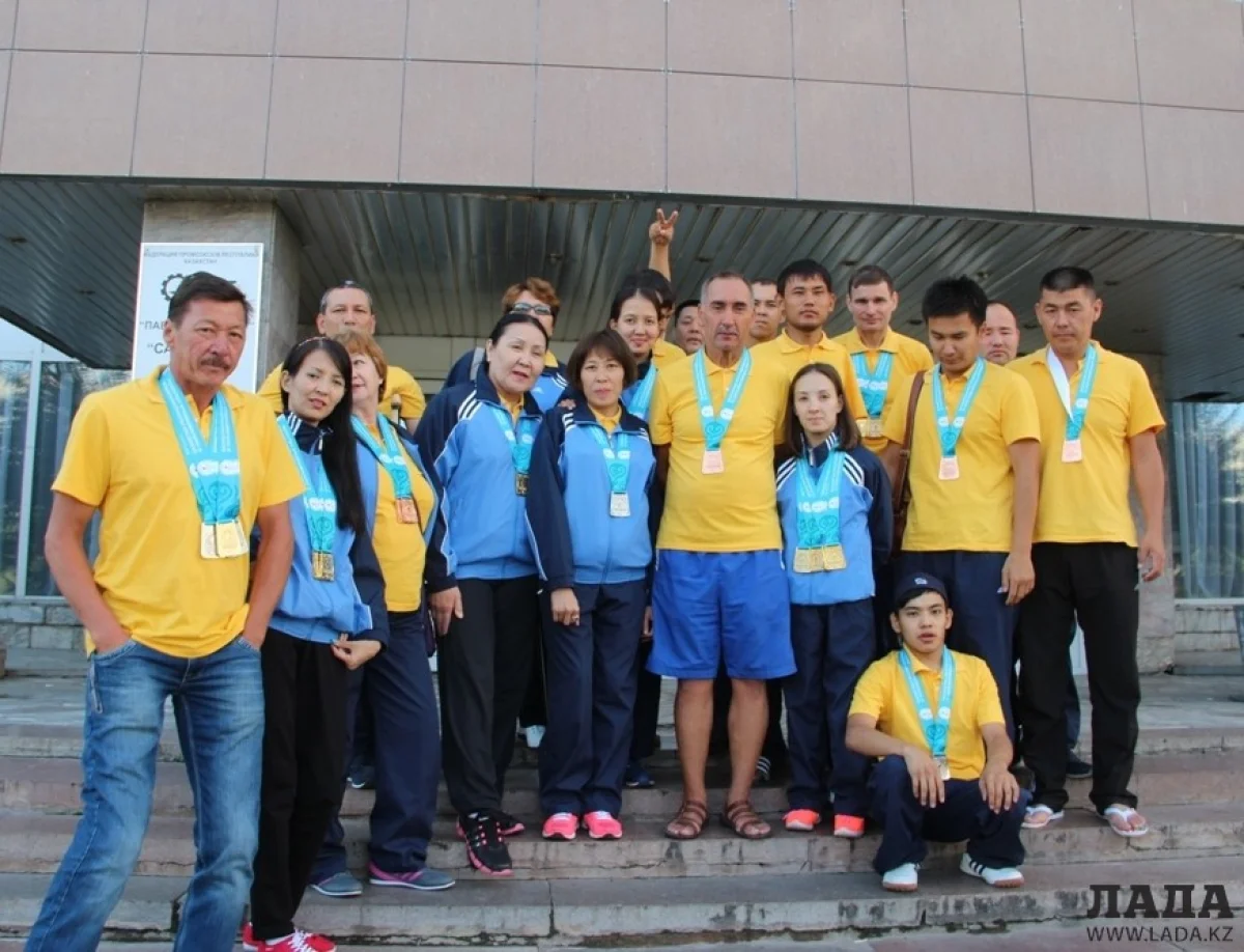 Мангистауская команда. Фото участников игр