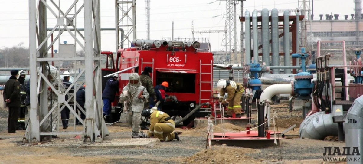 Учения на нефтебазе. Фото Рукии Сычевой