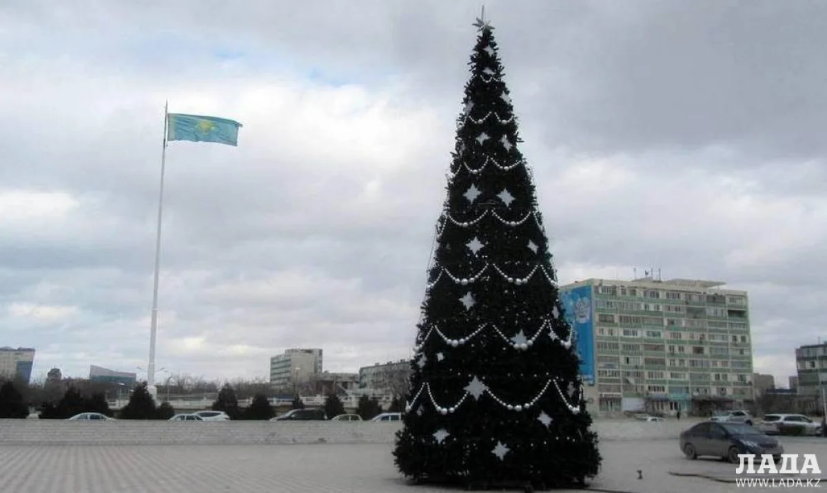 Установка новогодней елки. Фото автора