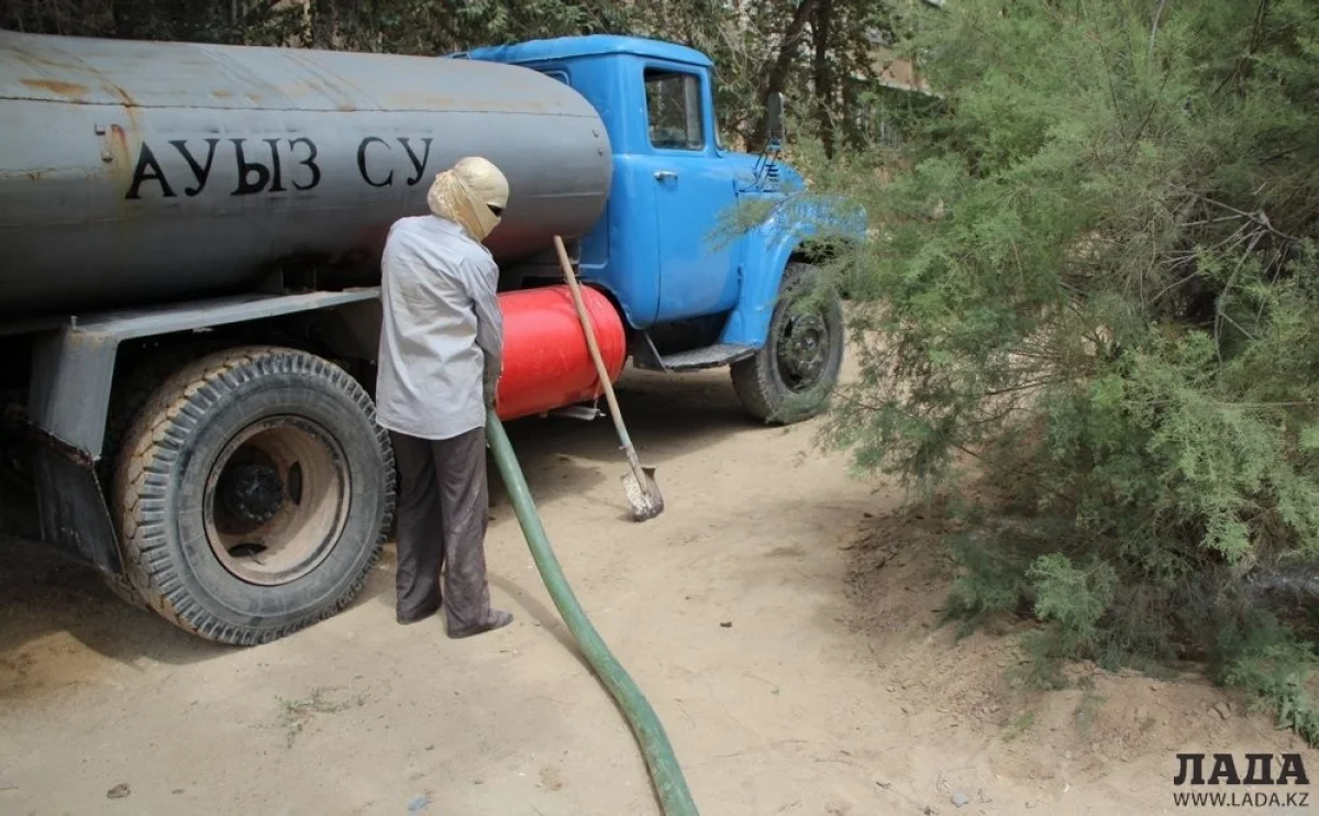 Полив в Актау