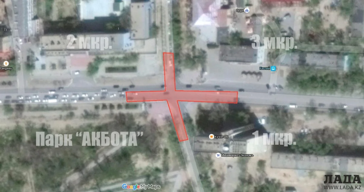 Перекресток, который будет перекрыт