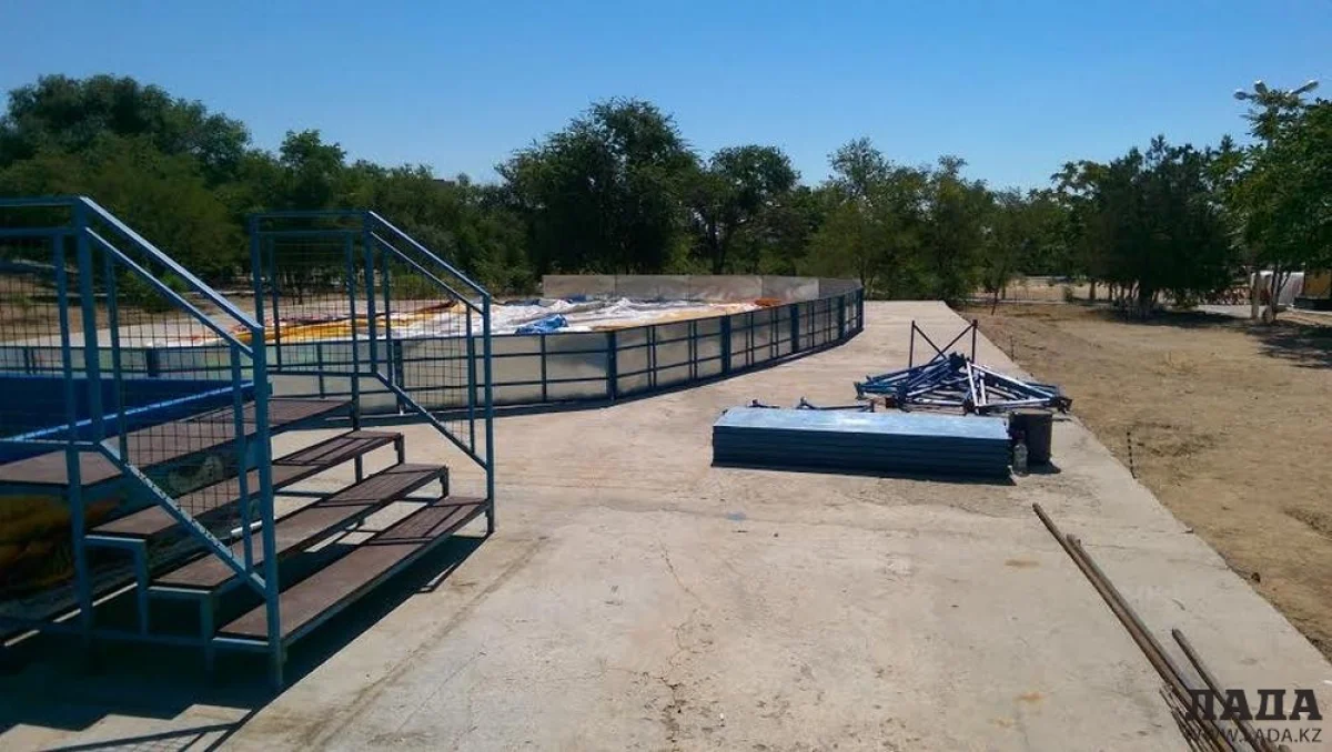 Установка батутов. Фото автора