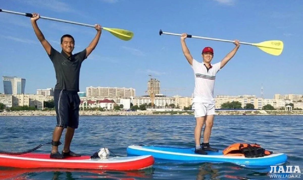Серфинг с веслом в Актау