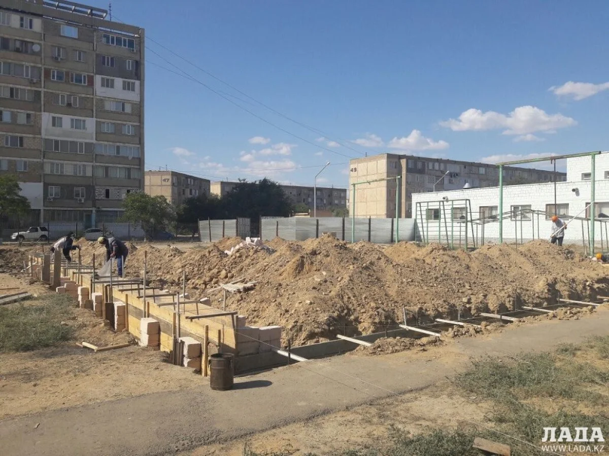 Начало строительства спортзала для инвалидов. Фото автора