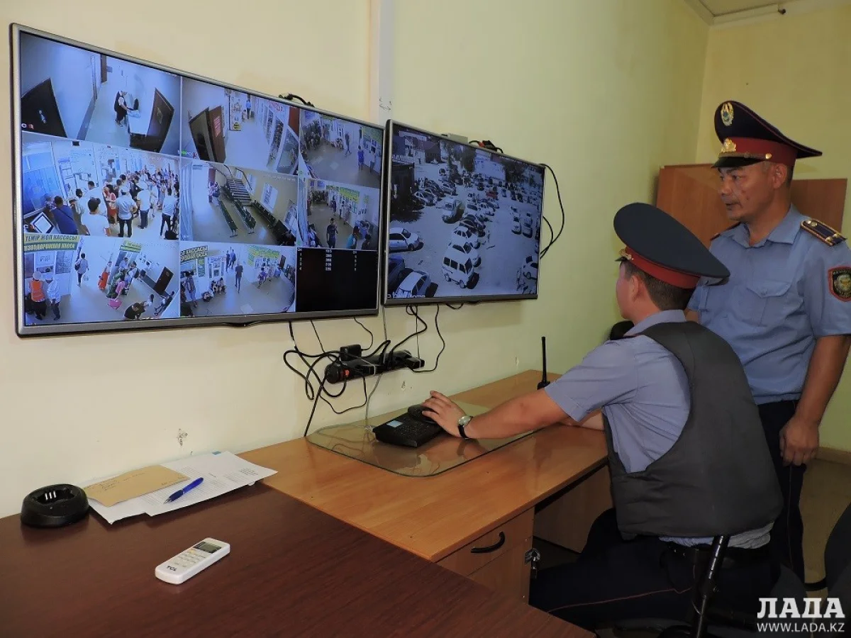 Видеонаблюдение на станции Мангистау. Фото автора