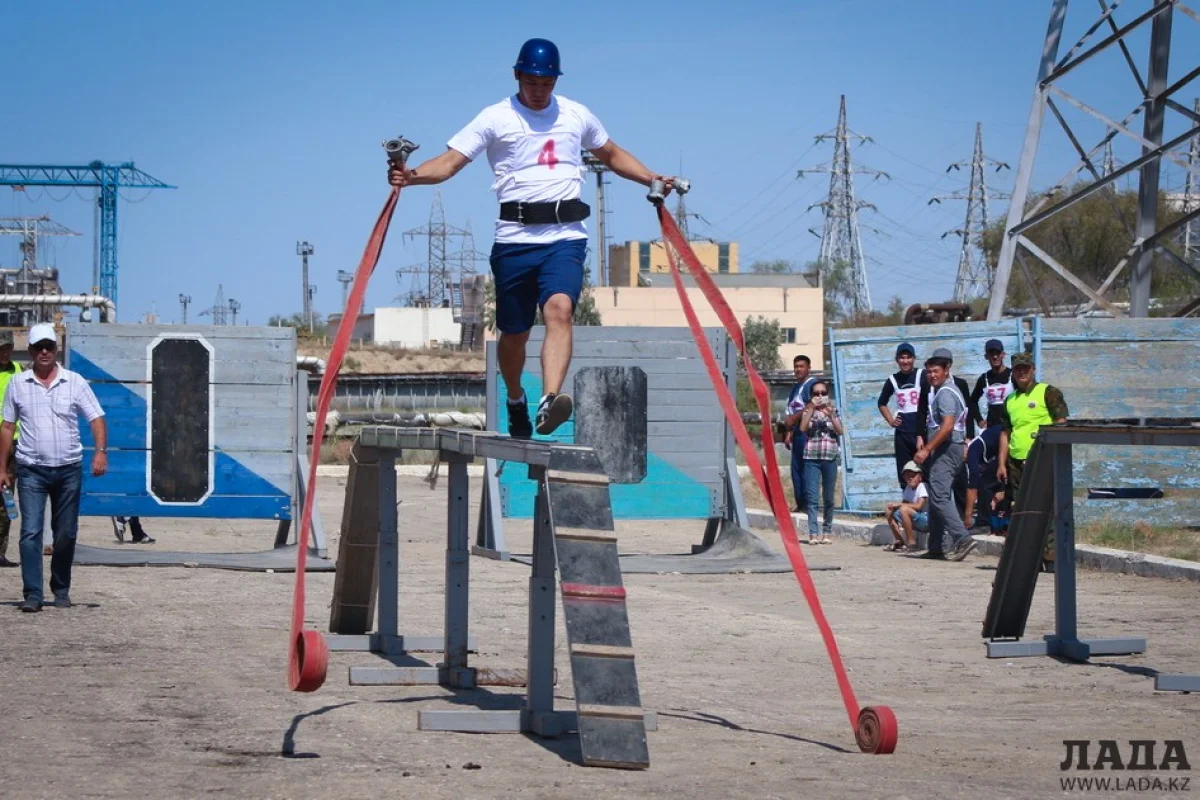 Чемпионат по пожарно-спасательному спорту в Актау