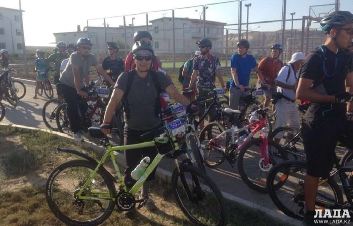 Саян Кеншимбаев на веломарафоне