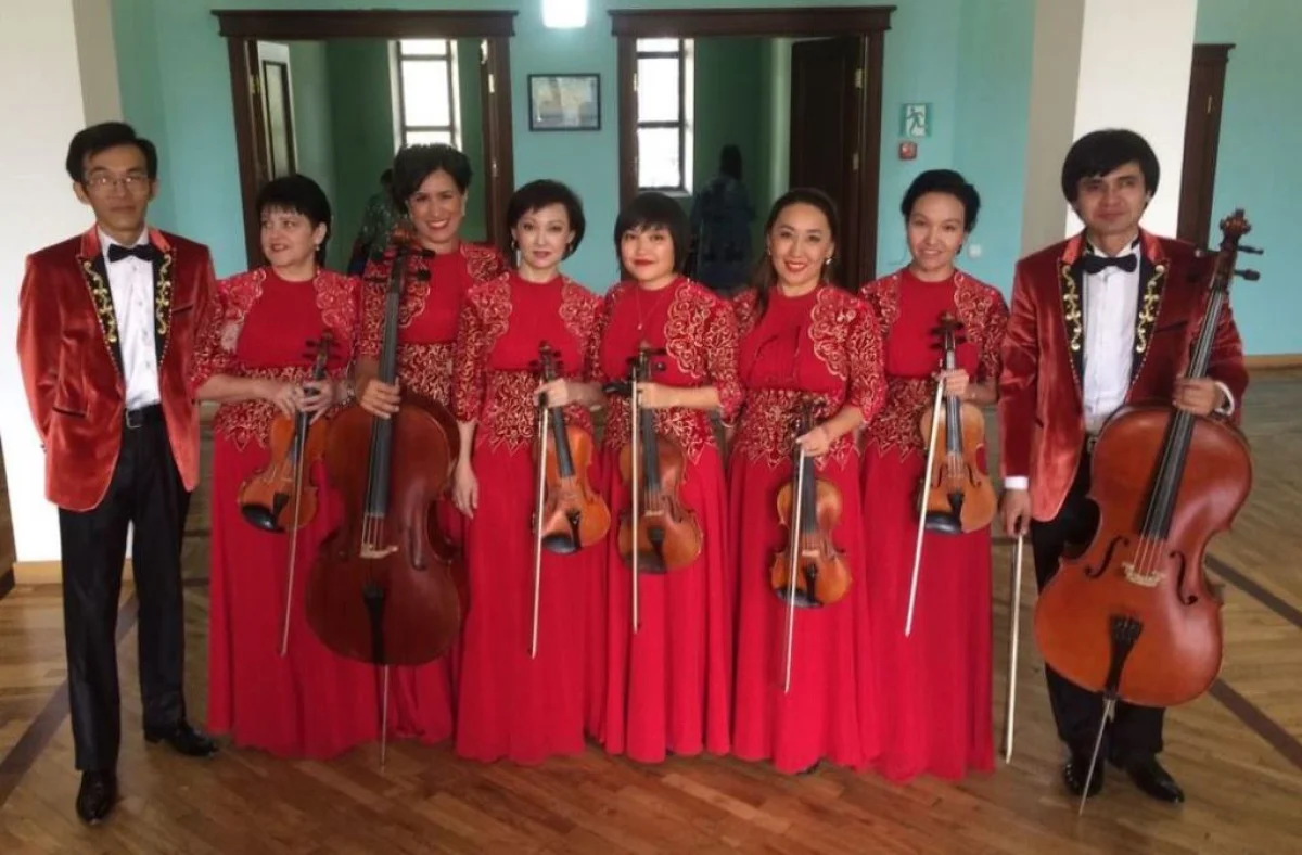 Камерный ансамбль в Алматинской филармонии. Фото предоставлено А.Жанбырбаевой