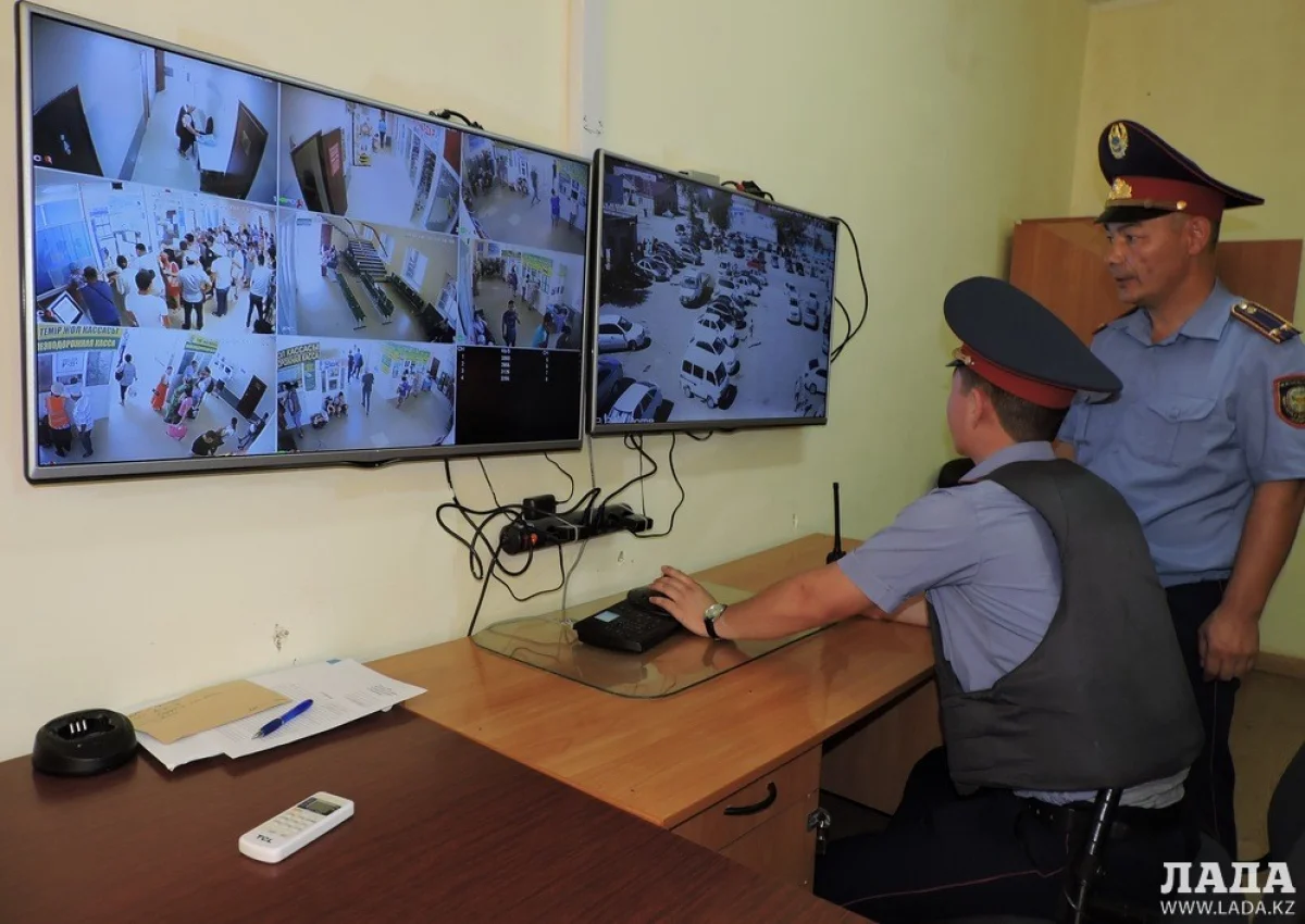 Система видеонаблюдения на станции. Фото автора