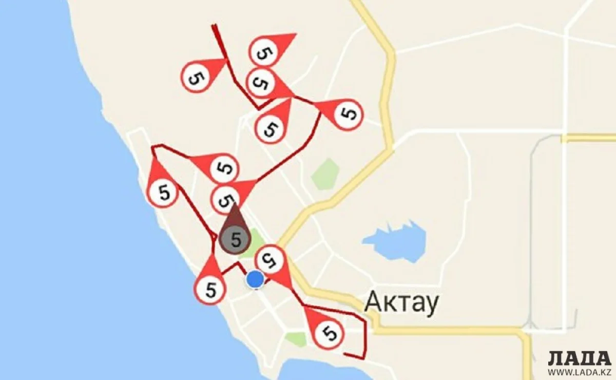 Иллюстрация маршрута с программы Infobus