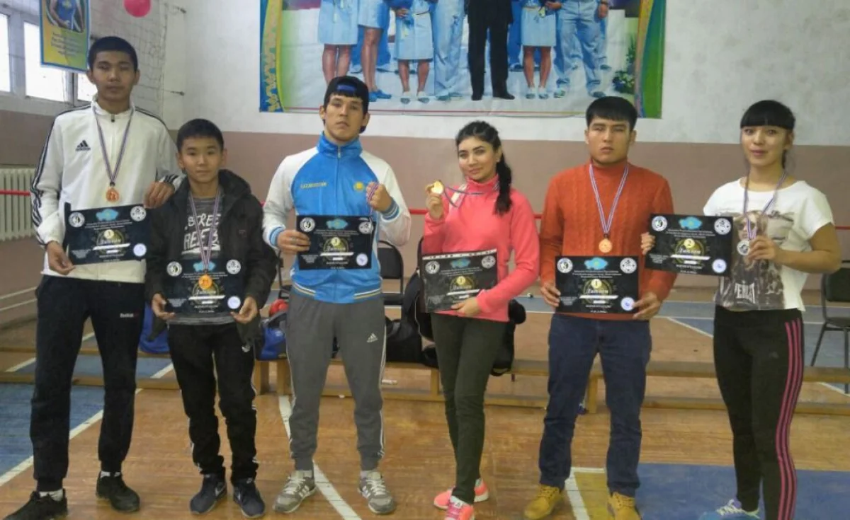 Победители и призер чемпионата - дебютанты из Мангистау. Фото предоставлено тренером