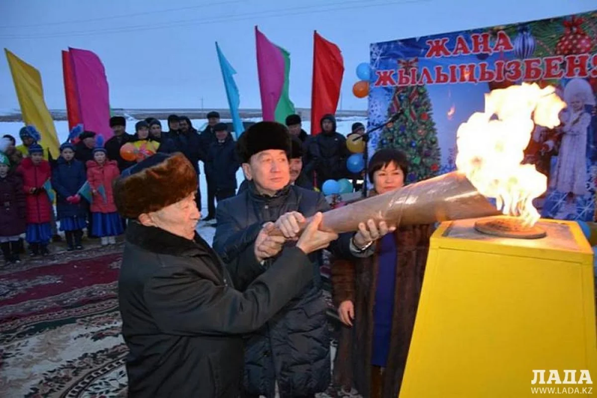 Церемония запуска в эксплуатацию газопровода. Фото предоставлено пресс-службой акимата Мангистауской области