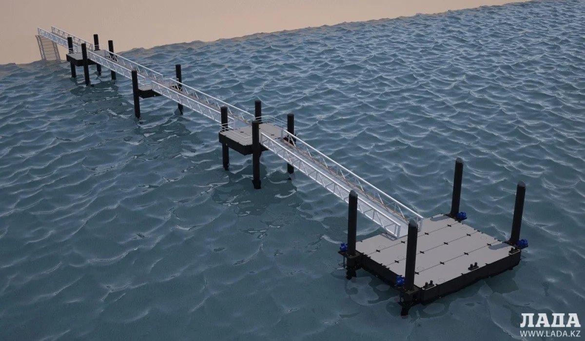 Макет быстровозводимого пирса. Фото из архива изобретателей