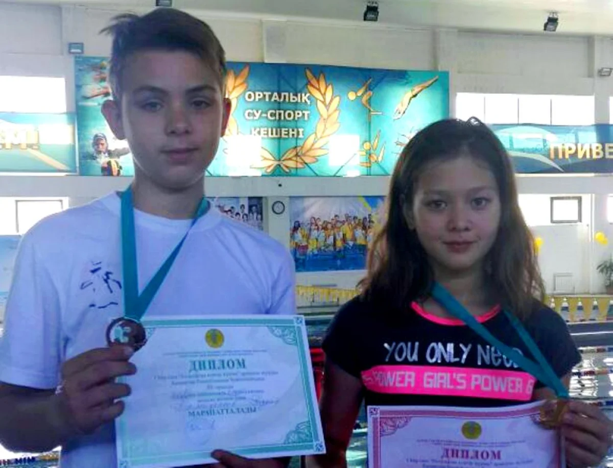 Радмир и Томирис - гордость Актау. Фото предоставил А.Кабаргин