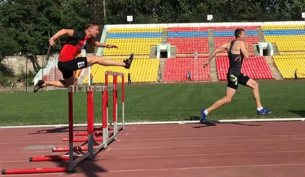 Иван Кириченко в беге на 110 метров с барьерами