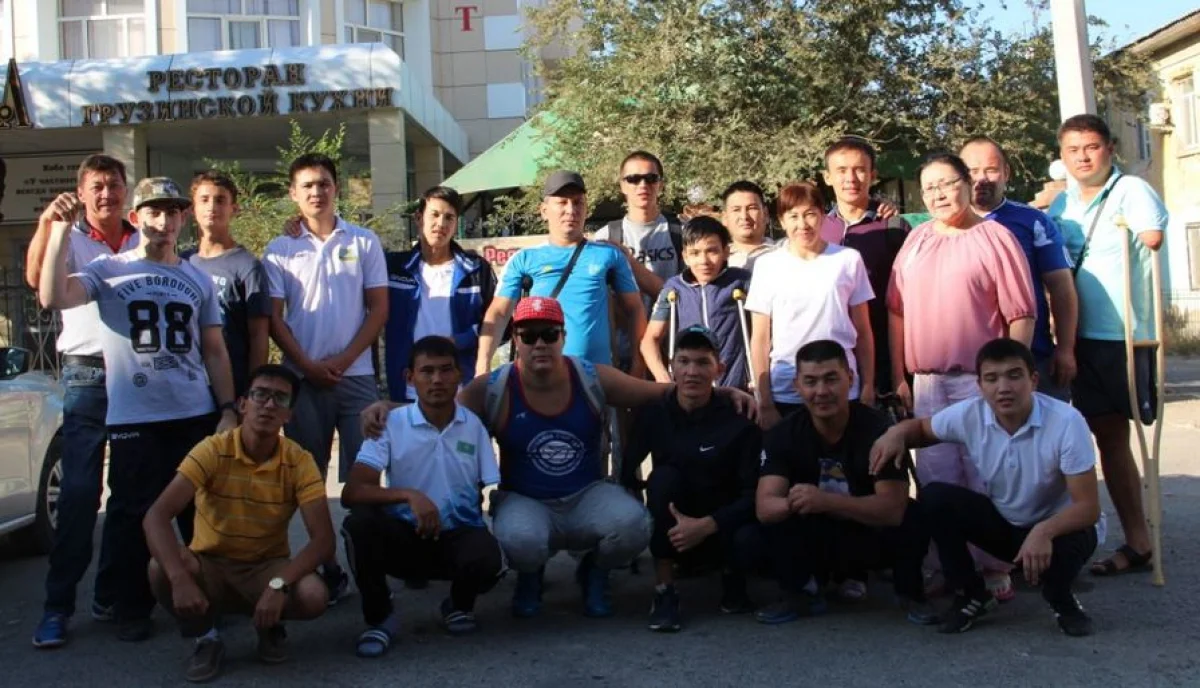 Команда Мангистауской области. Фото предоставлено участниками спартакиады