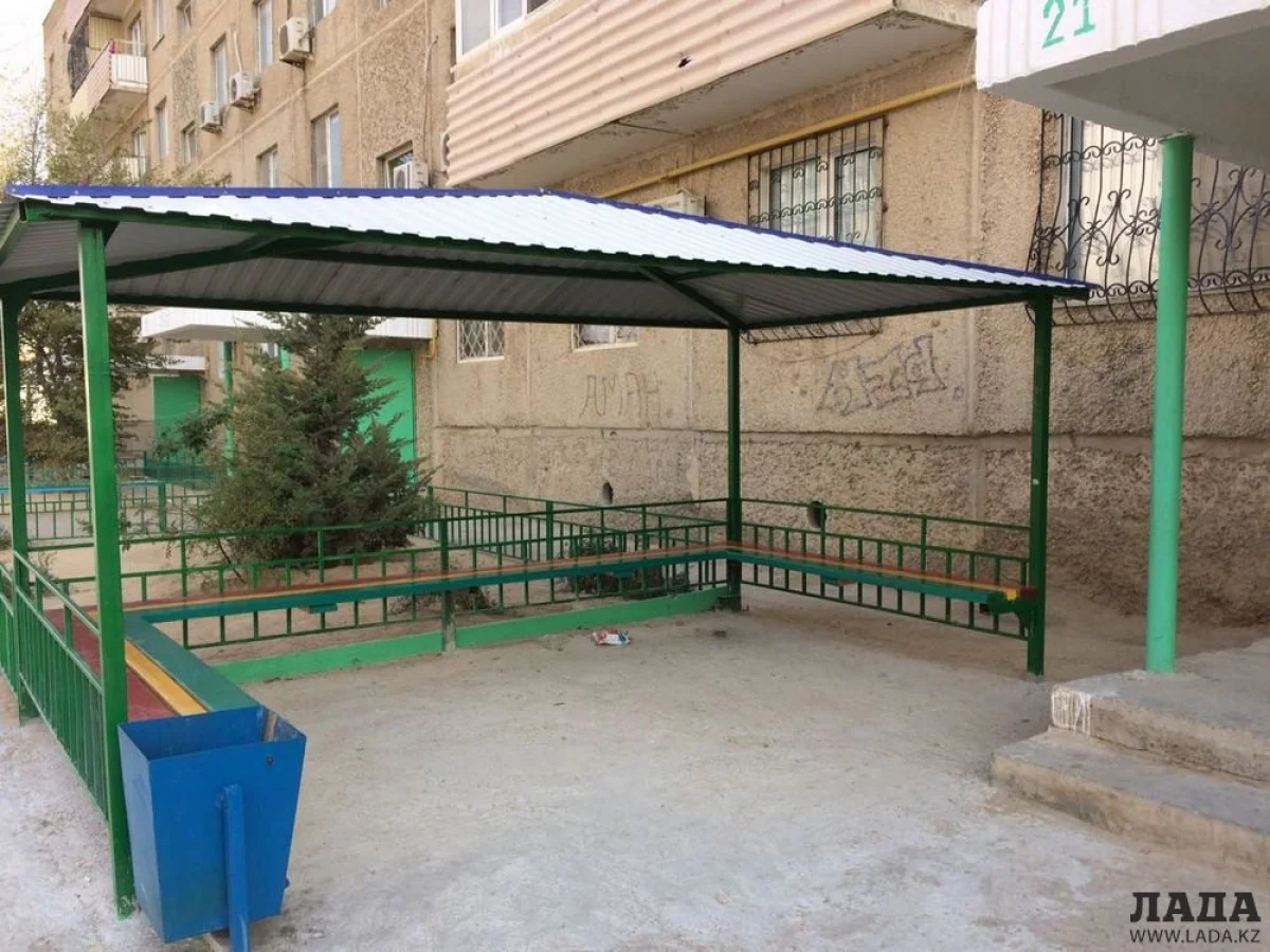 Двор 21 дома в 29 микрорайоне. Фото предоставлено акиматом Актау