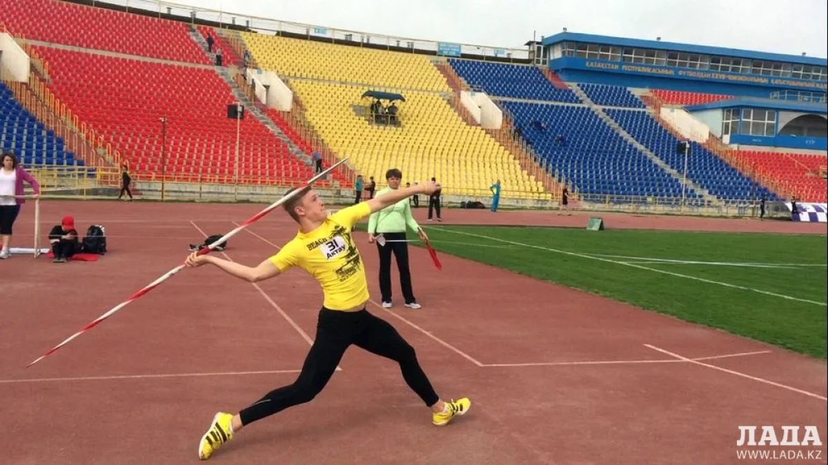 Актауский метатель копья Александр Лысенко. фото предоставила Асия Рабаева