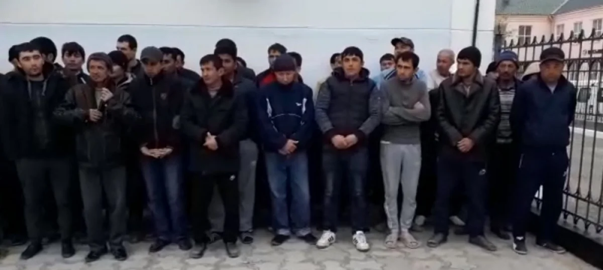 Задержанные нелегалы