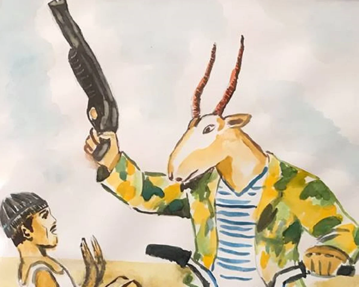 Рисунок Рахмана Умирбаева. Фото предоставлено организаторами