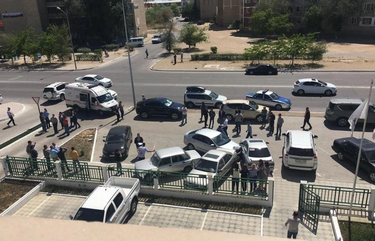 Фото последствий аварии прислал пользователь Lada.kz.