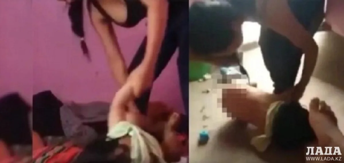 Избиение ребенка. Кадры видео