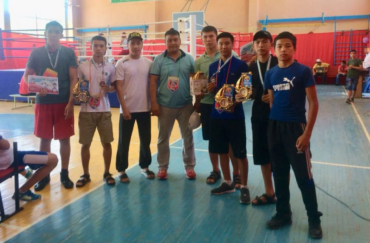 Мангистауские боксеры. Фото предоставлено пресс-службой федерации бокса Мангистауской области