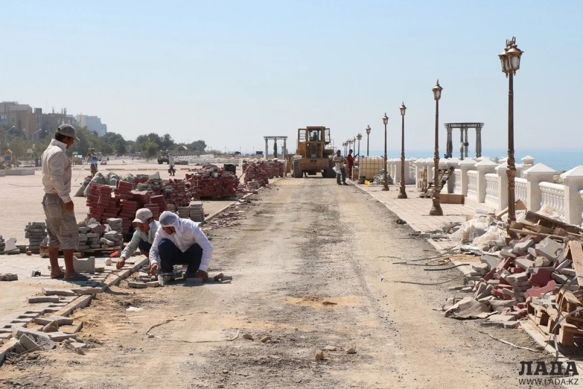 Благоустройство набережной 15 микрорайона. Фото Рашида Исмагилова