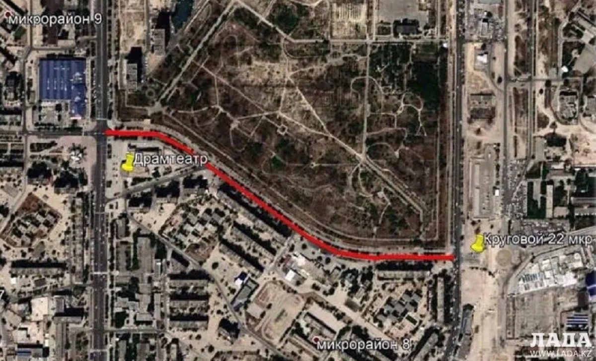 Схема перекрытия дороги