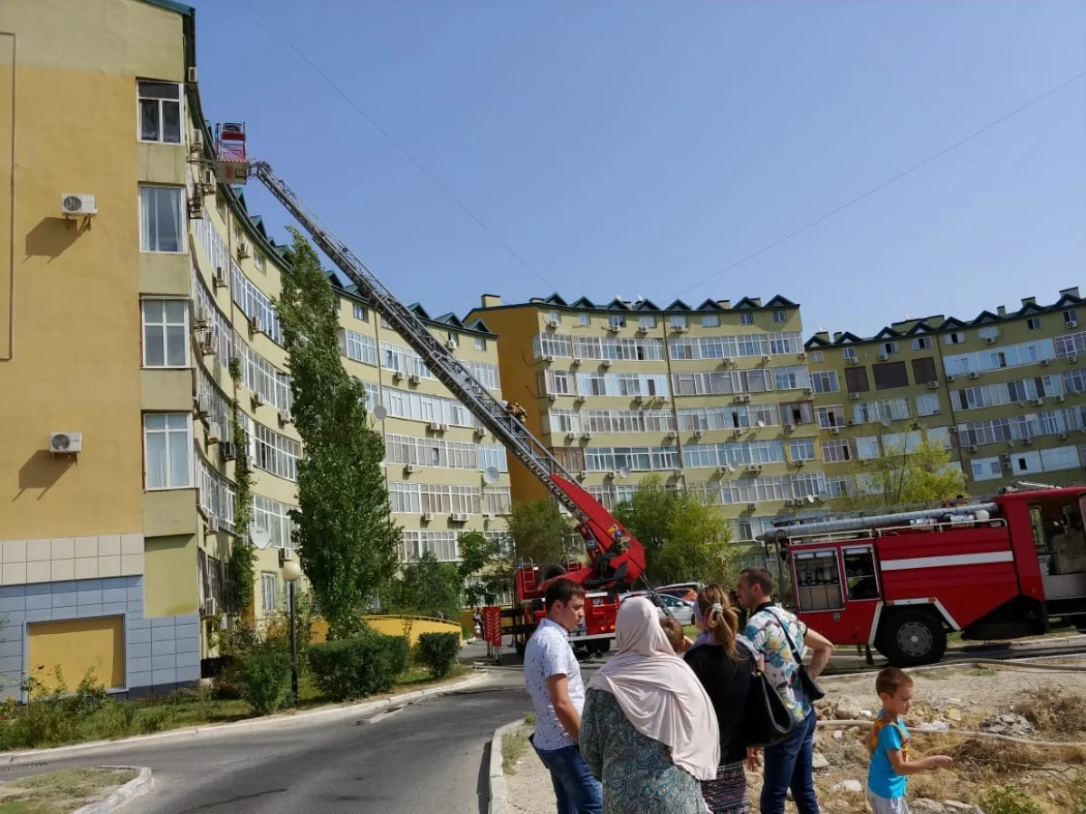 Пожар в доме №2 10 микрорайона