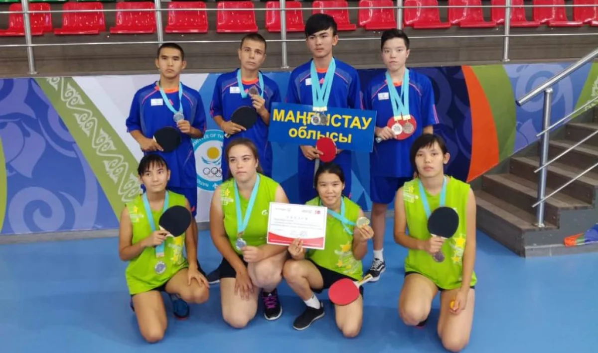 Мангистауская команда. Фото предоставлено М.Жарылгас