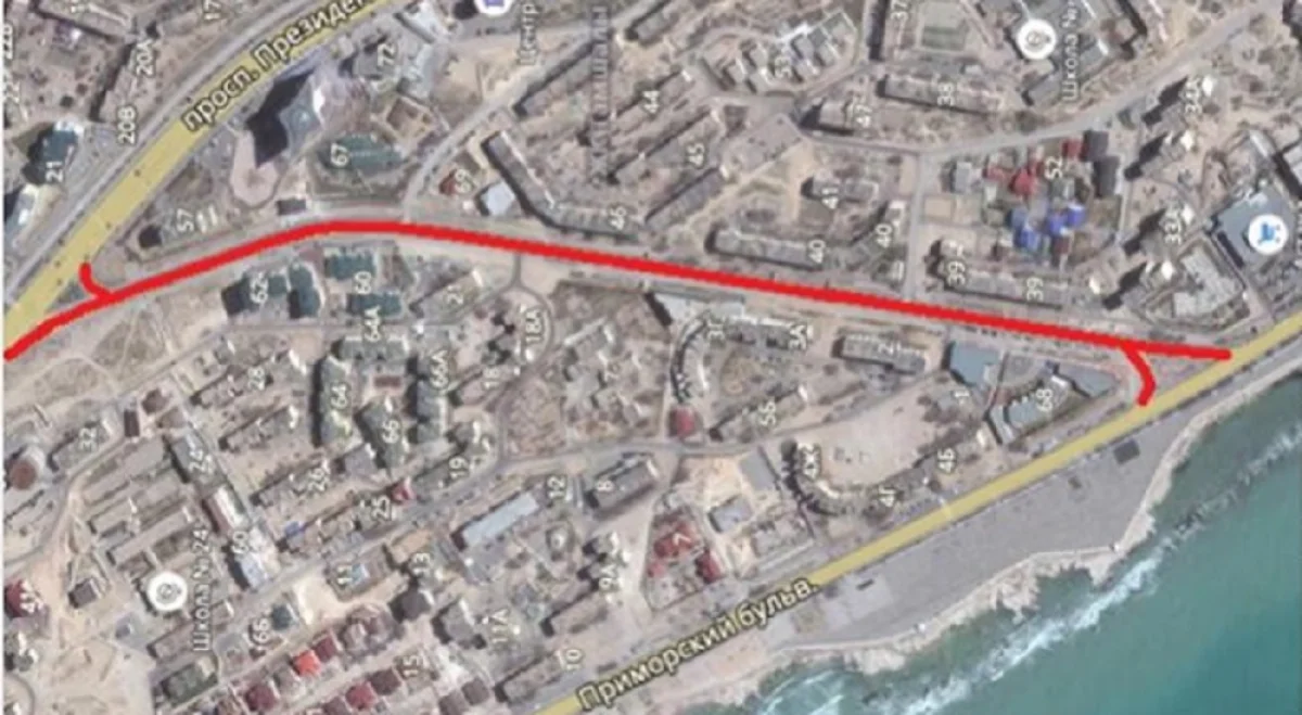 Карта перекрытия дороги