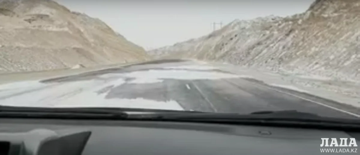 Гололед в районе села Жармыш