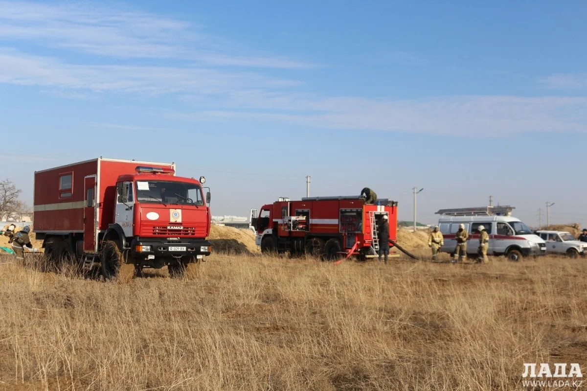 Фото предоставлено пресс-службой ДЧС Мангистауской области