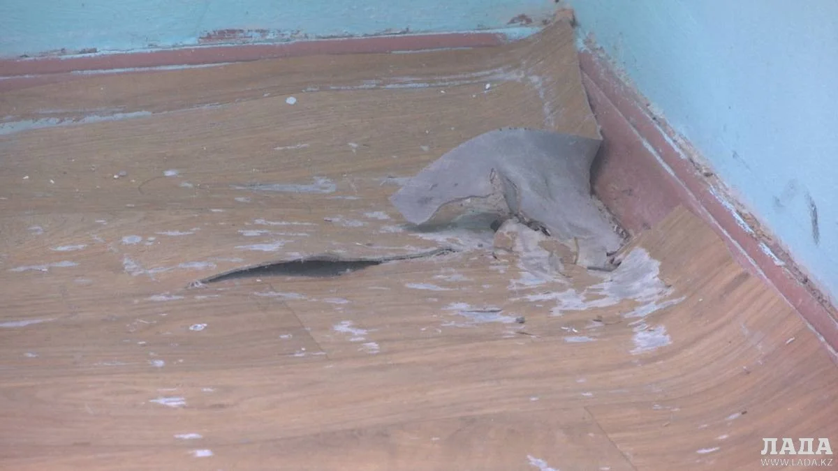 Пол в детской инфекционной больнице. Фото из архива Lada.kz