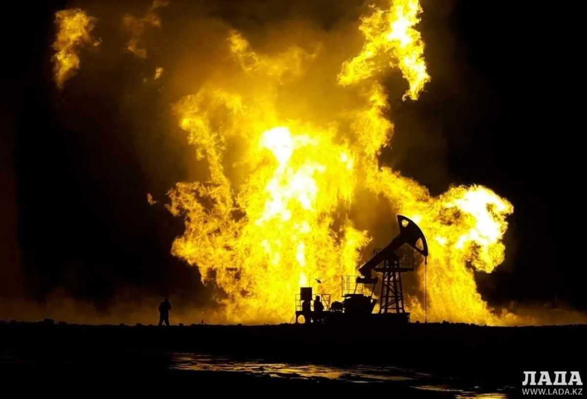 Пожар на месторождении Каламкас