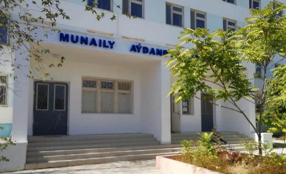 Вход в Мунайлинскую ЦРБ. Фото предоставлено Н.Тлеповым