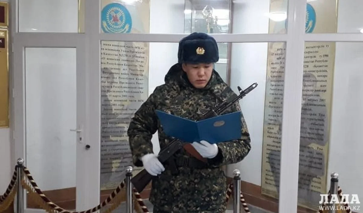 Бекзад Нурдаулетов на принятии присяги. Фото предоставила Оксана Семенова