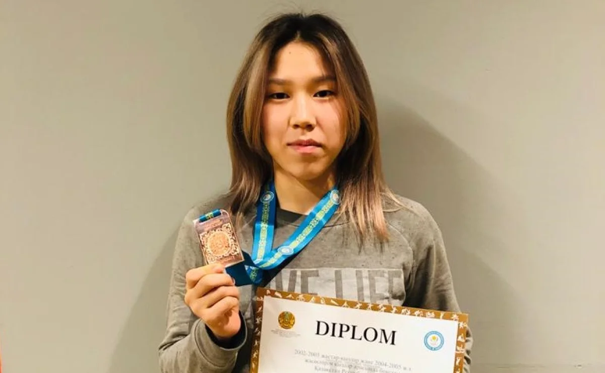 Победительница чемпионата. Фото предоставлено пресс-службой Федерации бокса Мангистауской области