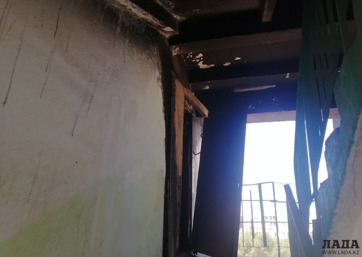 Квартира, в которой начался пожар. Фото автора