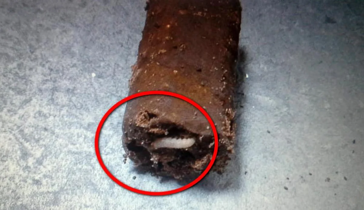Черви в батончиках. Фото предоставила местная жительница Лязым
