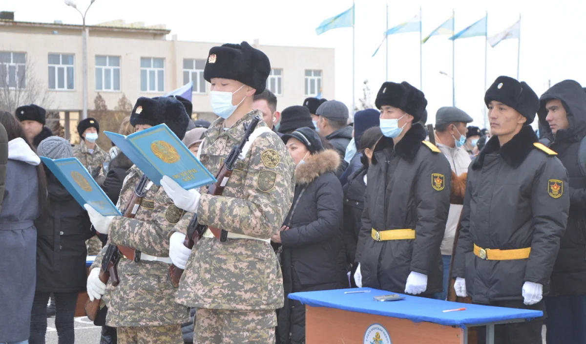 Принятие присяги. Фото предоставлено Н.Шалабаевым