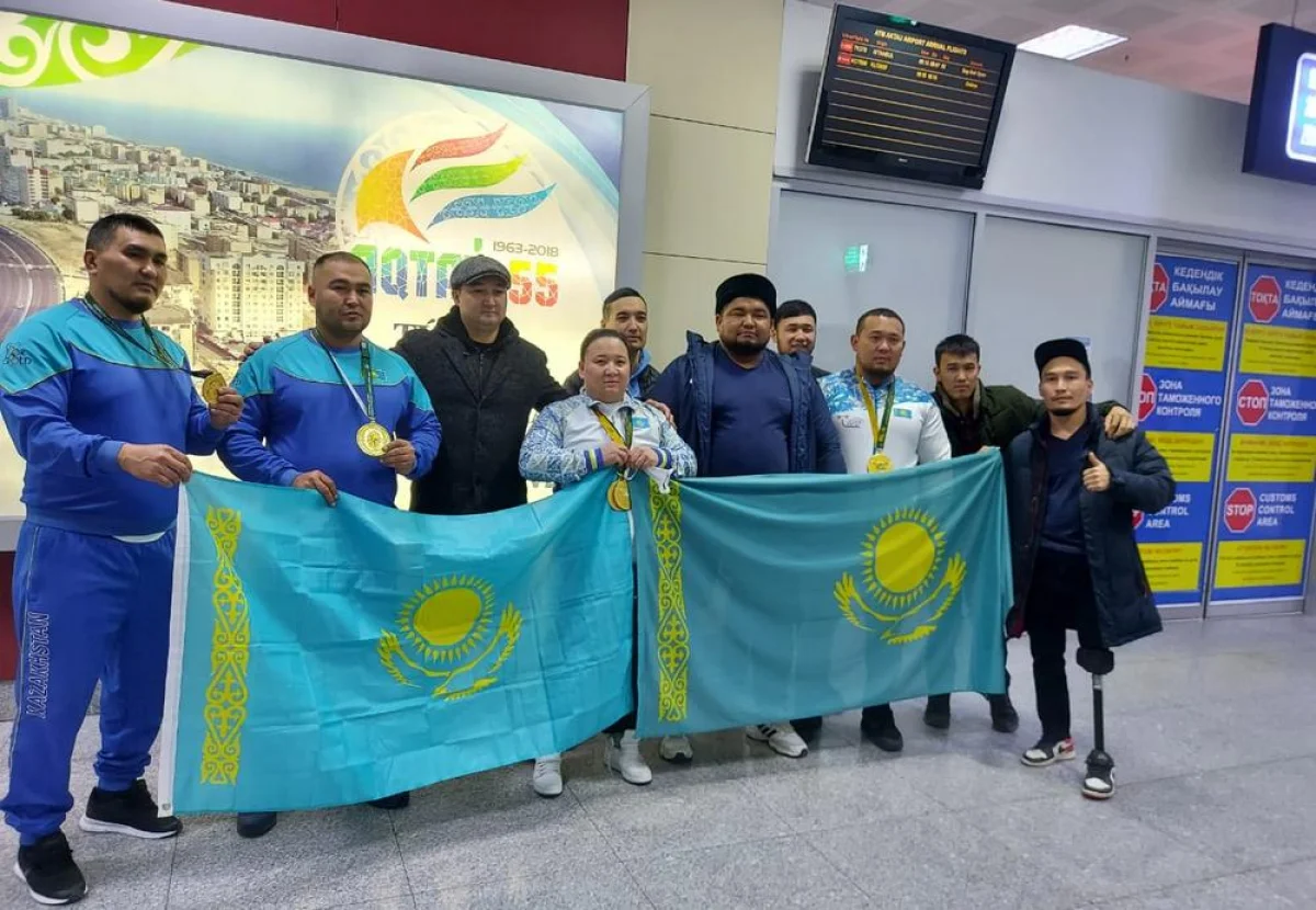 Встреча в аэропорту. Фото предоставили спортсмены