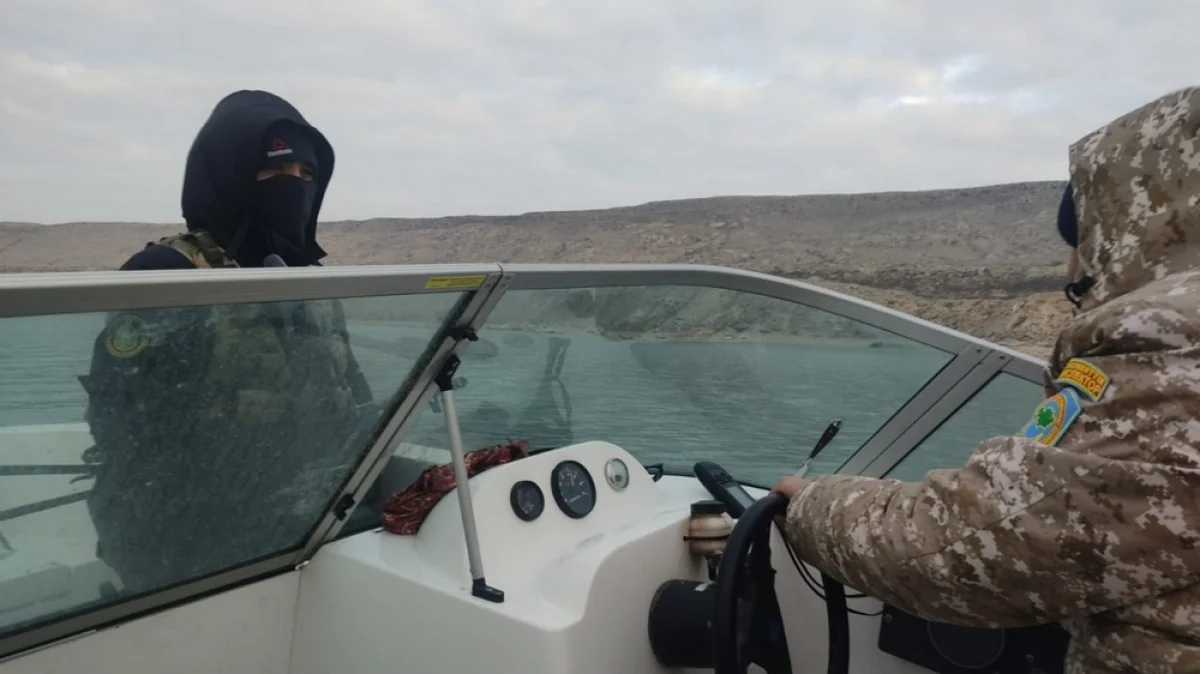 Неудавшийся улов браконьеров. Фото предоставили в управлении рыбной инспекции по Мангистауской области