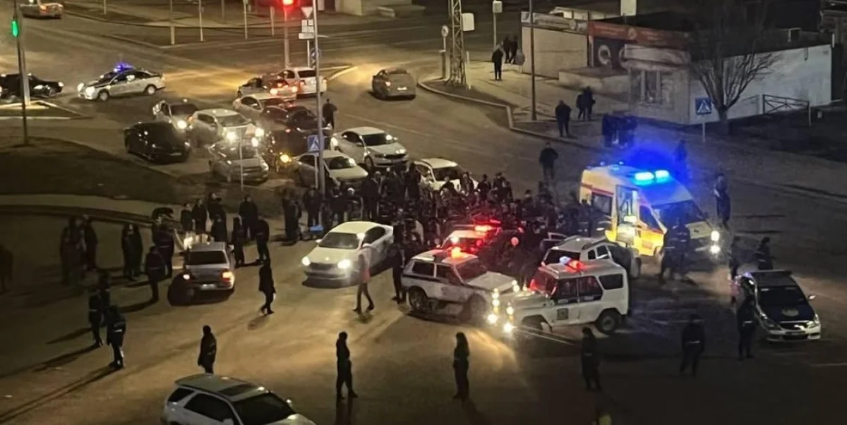 Место трагедии в Атырау. Фото очевидцев