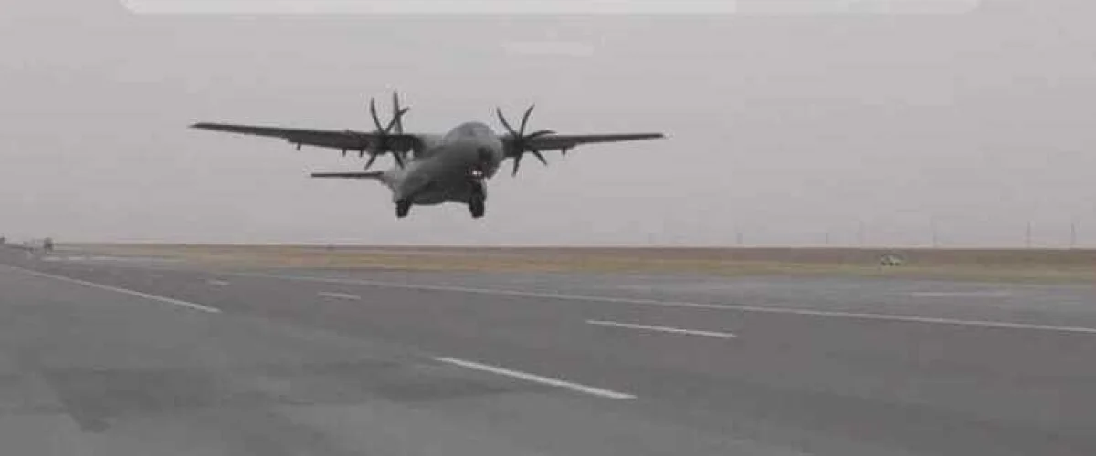 Посадка на участок автомобильной дороги «Жанаозен-Бейнеу»